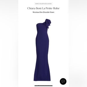 Chiara Boni Nicola gown in blue size 12 scuba material